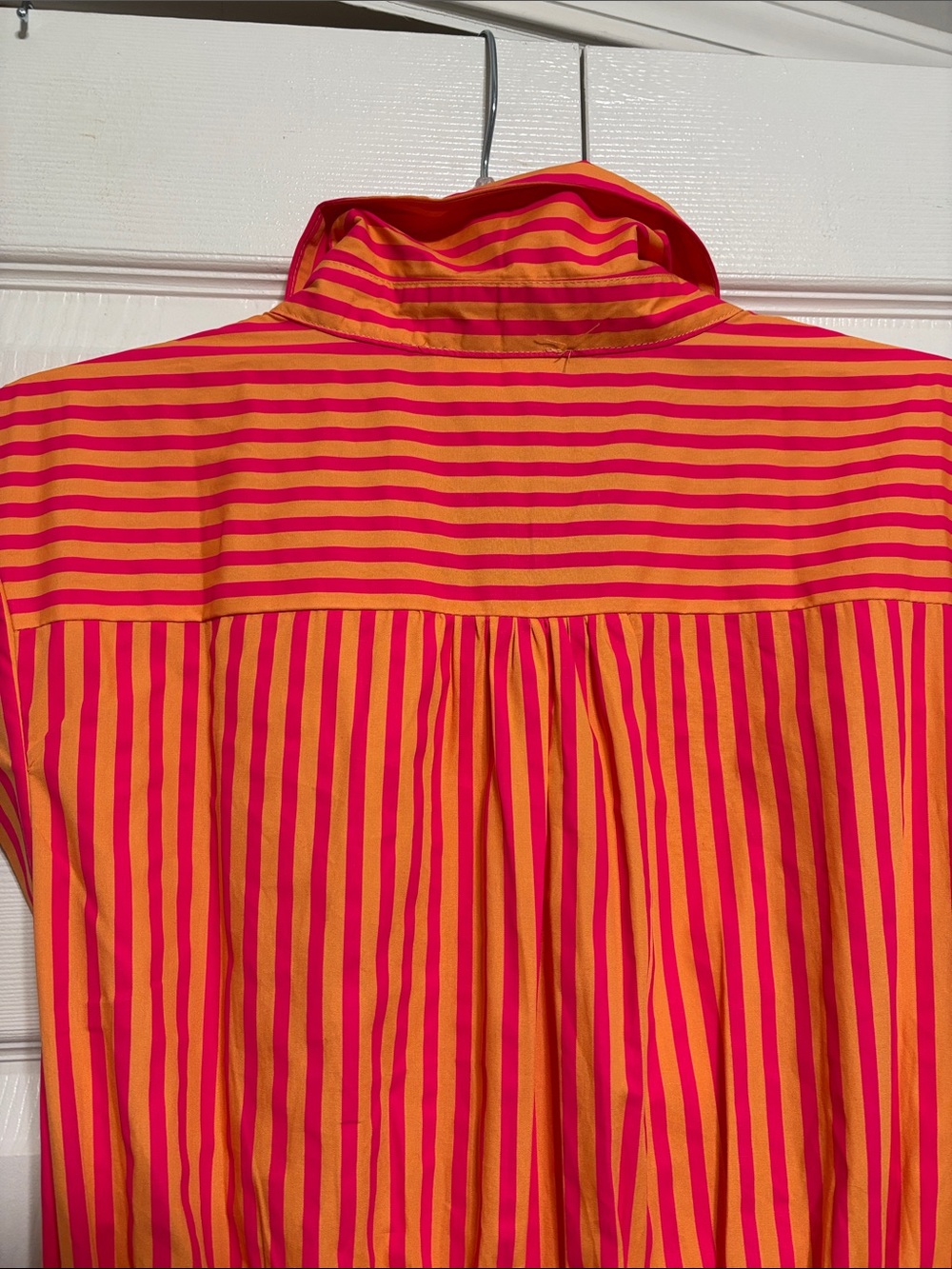 entro Red & Orange Striped Tie-Front Midi Dress - Picture 11 of 11